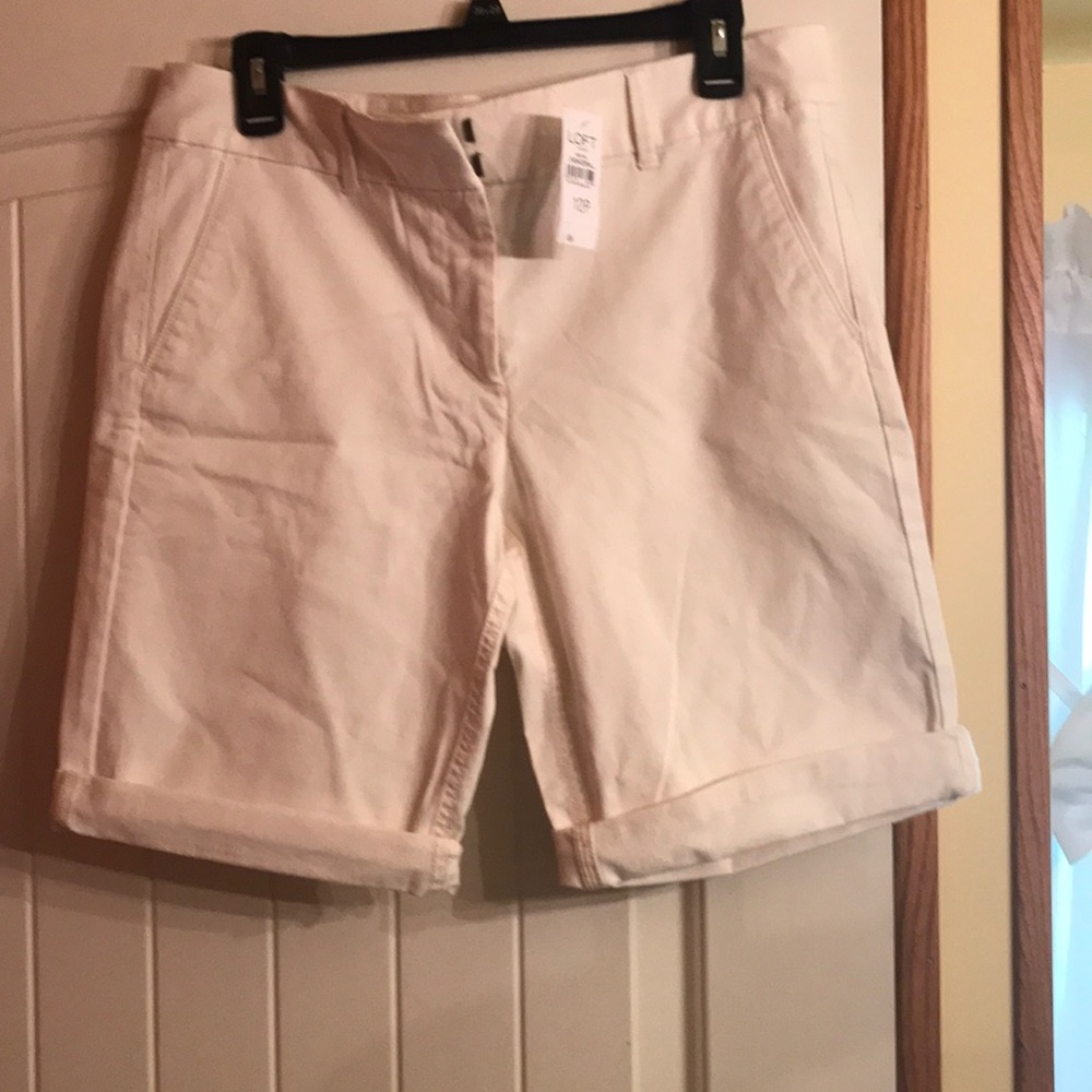 Loft Women’s Bermuda Roll Petite 12P Shorts